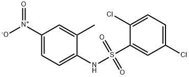 2,5-二氯-N-(2-甲基-4-硝基苯基)苯磺酰胺, 108409-83-2, 结构式