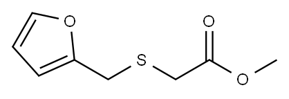 (フルフリルチオ)酢酸メチル 化学構造式