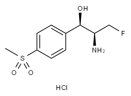 フロルフェニコールアミン塩酸塩 化学構造式