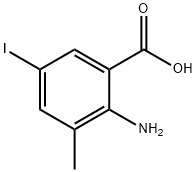 2-氨基-5-碘-3-甲基苯甲酸, 108857-24-5, 结构式