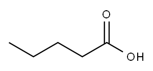 n-Pentanoic acid Structure