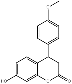 7-羟基-4-(4-甲氧基苯基)苯并二氢吡喃-2-酮, 109386-28-9, 结构式