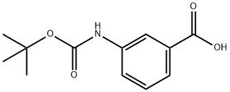 3-(N-叔丁氧羰基氨基)苯甲酸, 111331-82-9, 结构式