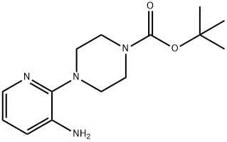 3-氨基-2-[4-叔丁氧基羰基(哌嗪基)]吡啶, 111669-25-1, 结构式