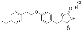ピオグリタゾン塩酸塩 化学構造式