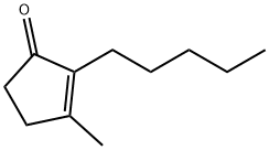 2-Pentyl-3-methyl-2-cyclopenten-1-one Structure