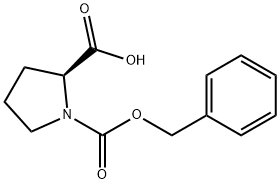 N-苄氧羰基-L-脯氨酸, 1148-11-4, 结构式