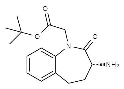 (3S)-3-AMINO-1-(TERT-BUTYLCARBOXYMETHYL)-2,3,4,5-TETRAHYDRO-1H-BENZAZEPIN-2-ONE|R-3-氨基-2,3,4,5-四氢-2-氧-1H-1-苯并氮杂卓-1-乙酸叔丁酯