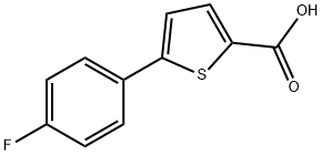 5-(4-氟苯基)噻吩-2-羧酸 结构式