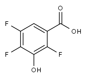 3-Hydroxy-2,4,5-trifluorobenzoic acid Structure