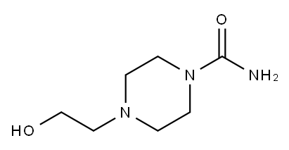 4-(2-羟基乙基)哌嗪-1-羧酸胺, 116882-73-6, 结构式