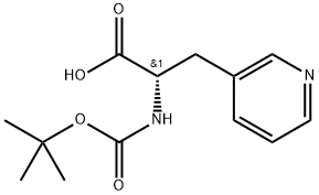 N-叔丁氧羰基-3-吡啶基-L-丙氨酸, 117142-26-4, 结构式