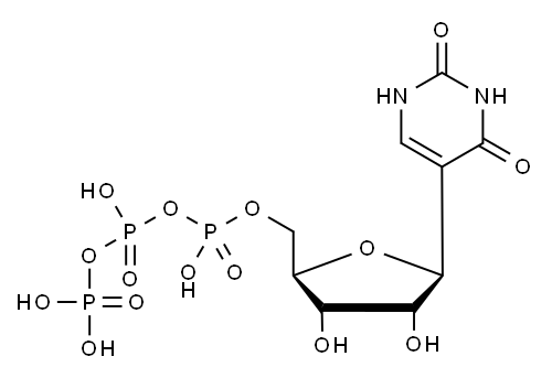 假尿苷三磷酸, 1175-34-4, 结构式
