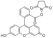 5(6)-羧基荧光素琥珀酰亚胺酯, 117548-22-8, 结构式