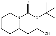2-(2-HYDROXY-ETHYL)-PIPERIDINE-1-CARBOXYLIC ACID TERT-BUTYL ESTER Structure