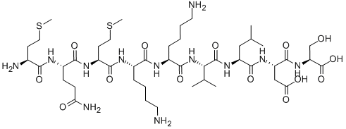 Anti-Inflammatory Peptide 1, 118850-71-8, 结构式