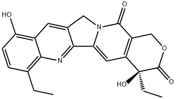 7-乙基-10-羟基喜树碱, 119577-28-5, 结构式