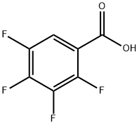 2,3,4,5-テトラフルオロ安息香酸 化学構造式