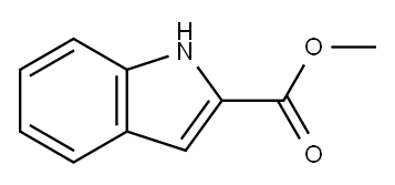 吲哚-2-羧酸甲酯 结构式