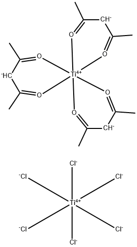 ビス[トリス(アセチルアセトナト)チタニウム(IV)] ヘキサクロロチタナート(IV) 化学構造式