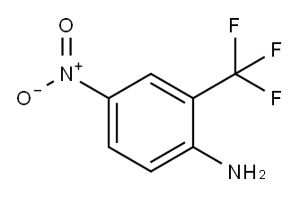 2-アミノ-5-ニトロベンゾトリフルオリド 化学構造式