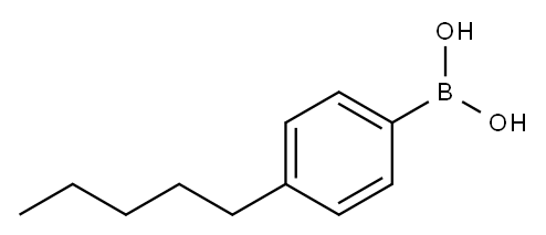 4-戊基苯硼酸, 121219-12-3, 结构式