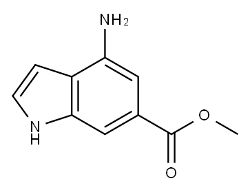 METHYL 4-AMINO-6-INDOLECARBOXYLATE Structure