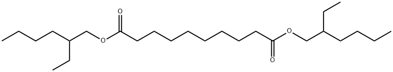セバシン酸ビス(2-エチルヘキシル) 化学構造式