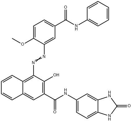 N-(2,3-ジヒドロ-2-オキソ-1H-ベンゾイミダゾール-5-イル)-3-ヒドロキシ-4-[[2-メトキシ-5-[(フェニルアミノ)カルボニル]フェニル]アゾ]-2-ナフタレンカルボアミド