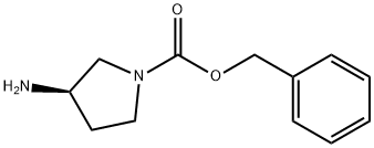 (R)-3-アミノ-1-CBZ-ピロリジン 化学構造式