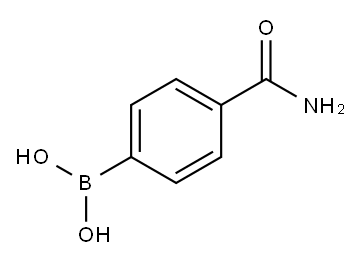 4-氨基甲酰苯硼酸, 123088-59-5, 结构式
