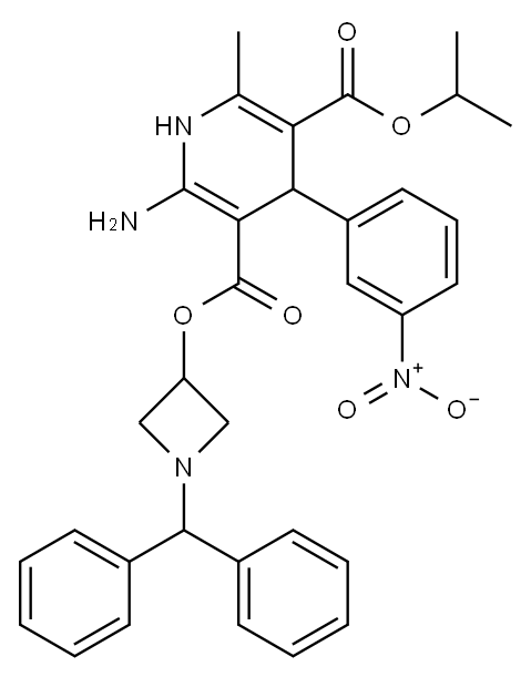 アゼルニジピン 化学構造式