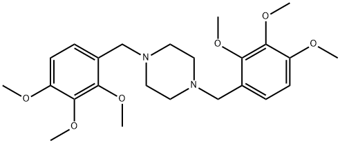 1,4-Bis(2,3,4-triMethoxybenzyl)piperazine Structure