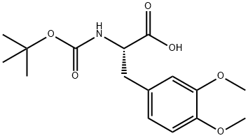 BOC-L-3,4-二甲氧基苯基丙氨酸, 127095-97-0, 结构式
