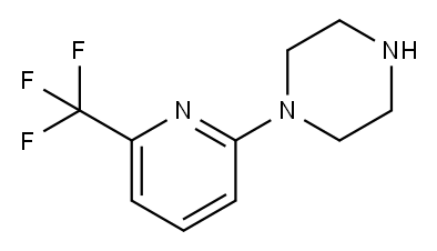 1-[6-(Trifluoromethyl)pyridin-2-yl]piperazine Structure