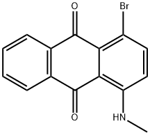 1-甲氨基-4-溴蒽醌, 128-93-8, 结构式
