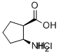 (1R,2S)-(-)-2-Amino-1-cyclopentanecarboxylic acid hydrochloride Structure