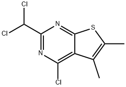 4-CHLORO-2-(DICHLOROMETHYL)-5,6-DIMETHYLTHIENO[2,3-D]PYRIMIDINE Structure