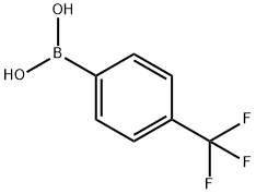 4-(トリフルオロメチル)フェニルボロン酸 化学構造式