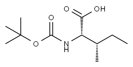 BOC-L-异亮氨酸, 13139-16-7, 结构式