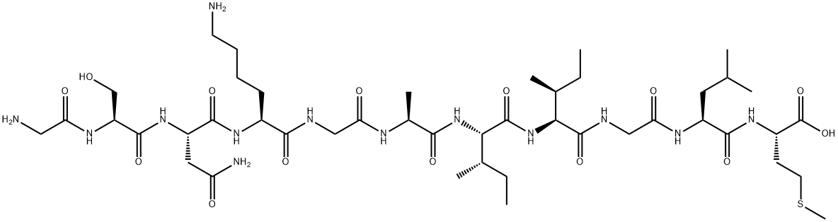 BETA-淀粉样蛋白片断25-35, 131602-53-4, 结构式