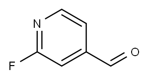 2-フルオロ-4-ピリジンカルボキシアルデヒド 化学構造式