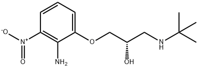 (S)-1-(2-Amino-3-nitrophenoxy)-3-tert-butylamino-propan-2-ol Structure