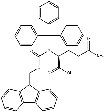 Fmoc-N-三苯甲基-L-谷氨酰胺, 132327-80-1, 结构式