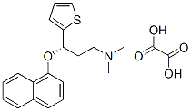(S)-(+)-N,N-二甲基-3-(1-萘氧基)-3-(2-噻吩基)丙胺草酸盐, 132335-47-8, 结构式