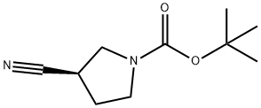 (R)-1-Boc-3-氰基吡咯烷, 132945-76-7, 结构式