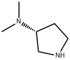(3R)-(+)-3-(ジメチルアミノ)ピロリジン 化学構造式