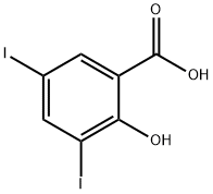 3,5-二碘水杨酸, 133-91-5, 结构式
