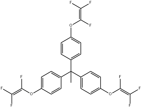 1,1,1-TRIS(4-TRIFLUOROVINYLOXYPHENYL)ETHANE Structure