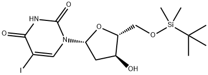 5'-O-(TERT-BUTYLDIMETHYLSILYL)-5-IODO-2'-DEOXYURIDINE Structure